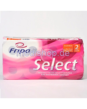 Fripa Toilettenpapier Select 2 Lagig 8 Pack A 8 X 250 Bl Fripa Medishop De